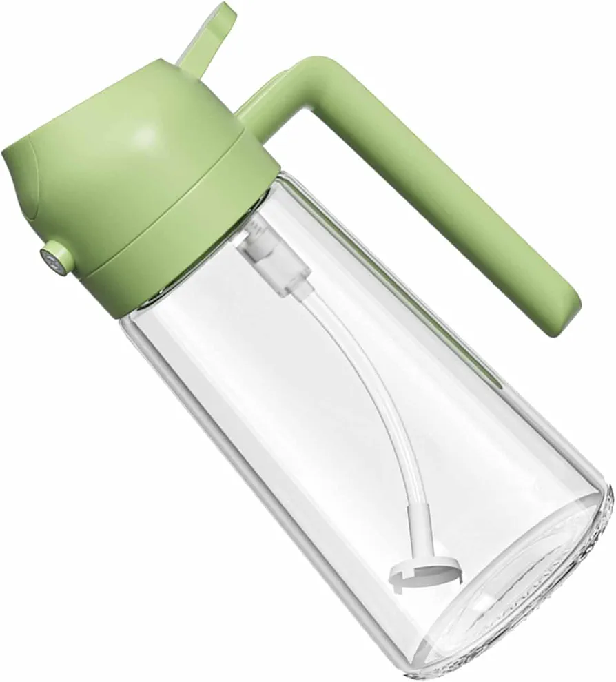 Oil Sprayer for Cooking Olive Oil Sprayer 470ml Olive Oil Spray Bottle Olive Oil Spray for Salad BBQ Kitchen Baking Roasting Convenient and Transparent (Green)