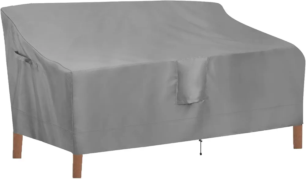 OutdoorLines Outdoor Waterproof Patio 3-Seater Couch Cover - UV Resistant Patio Sofa Furniture Covers Weatherproof Heavy Duty Glider Covers for Outdoor Furniture, 88Wx32.5Dx33H Inches, Gray