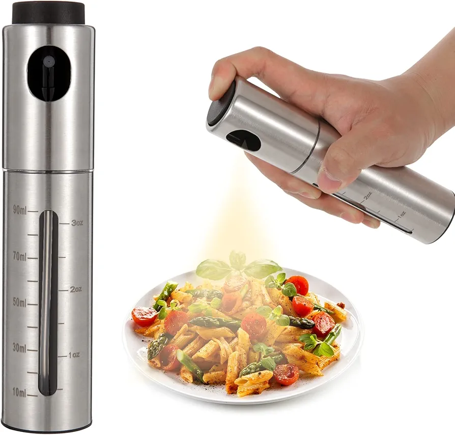 Oil Sprayer for Cooking, Olive Oil Sprayer Mister For Air Fryer BBQ Vinegar Baking Grilling(2021 Ver)