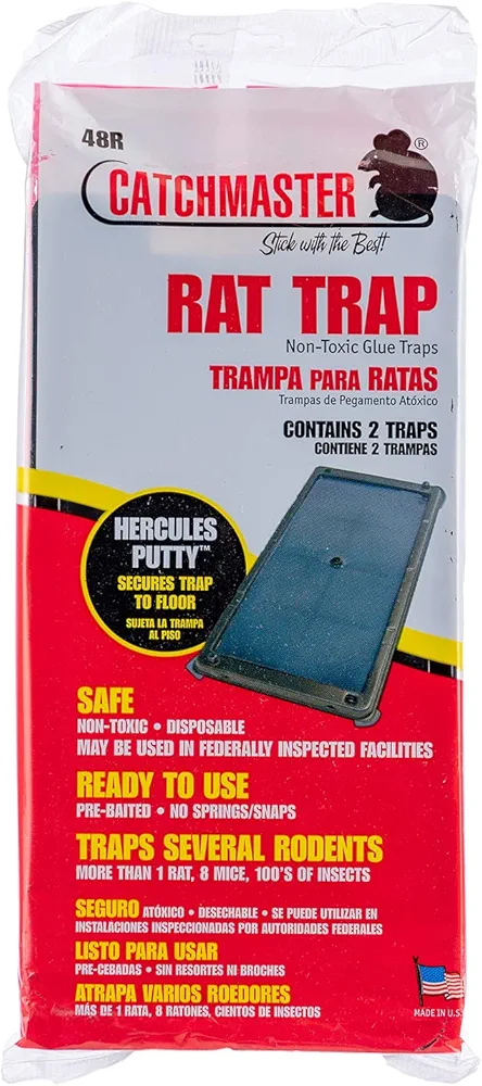 Catchmaster - Rat Glue Boards - Glue Tray 48R - 2 Pack