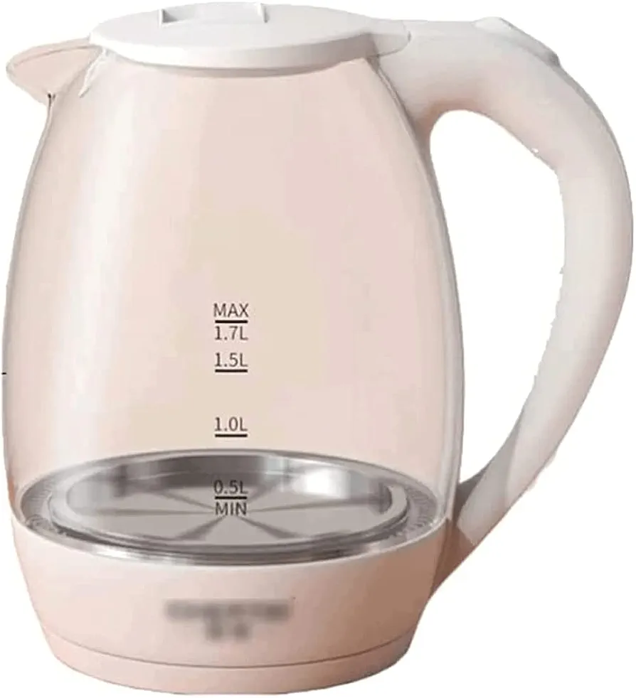 GaRcan Electric Kettles 1.7l Electric Kettle Borosilicate Glass Water Kettle with Led Light Tea Kettle Clear Hot Water Boiler Auto Shut Off ease of use (B)