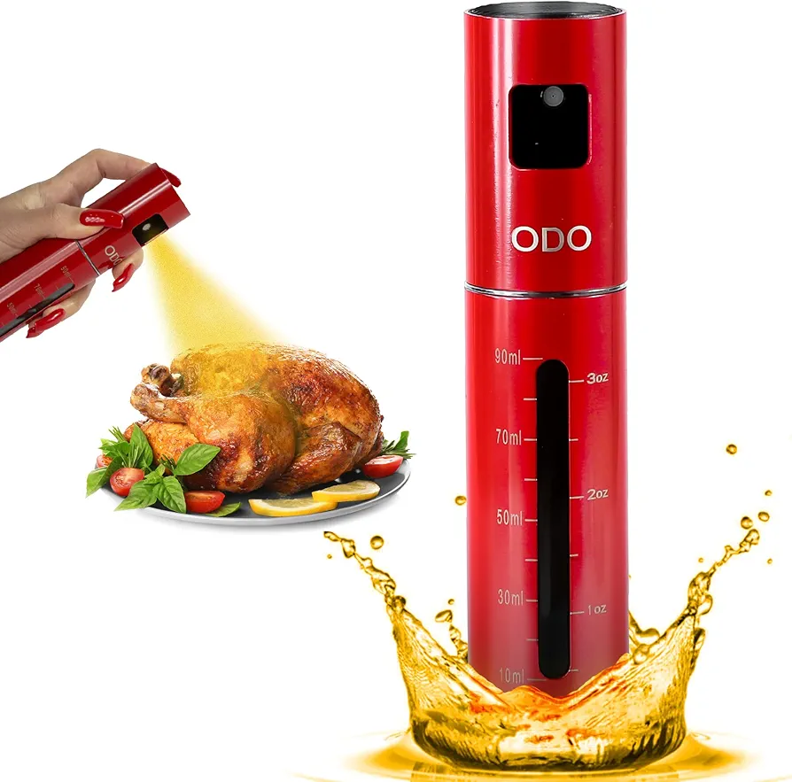 ODO Oil Sprayer for Cooking - Olive Oil Sprayer |105mL| Olive Oil Dispenser, The Best, Cooking Gadgets - Portable, Oil Dispenser, Oil Sprayer, Indispensable Assistant of Kitchen
