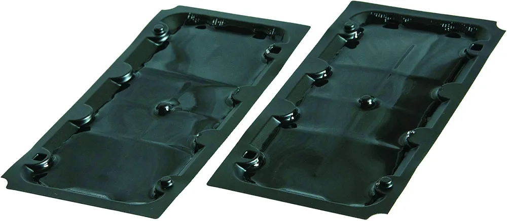 JT Eaton 111-00 Stick-Em Rat/Mouse Size Double Glue Trap Tray, 10" Length x 5" Width x 3/4" Height, Black (Case of 24)