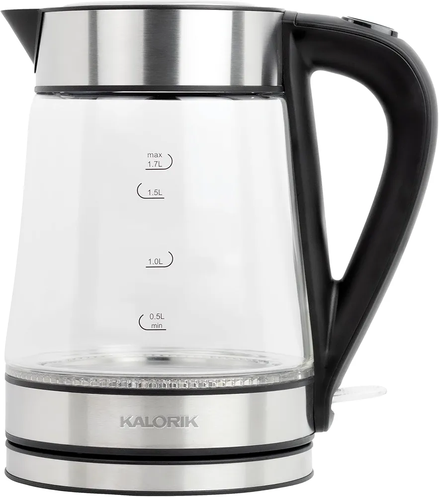 Kalorik 1.7L Rapid Boil Digital Electric Kettle, in Stainless Steel (JK 45907 SS)