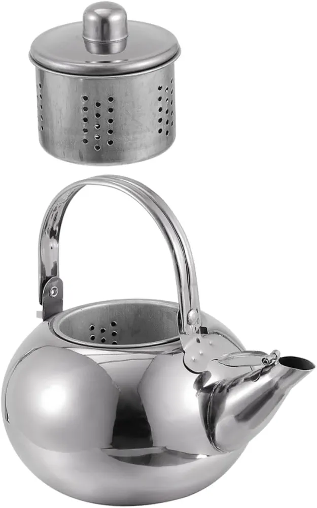 Ciieeo Kettle Camping Water Jug Ceramic Tea Pot Camping Accessories Hot Water Pot Electric Coffee Pot Boiling Teapot Camping Heater Car Gadgets Filter Travel Stainless Steel Camping Stove