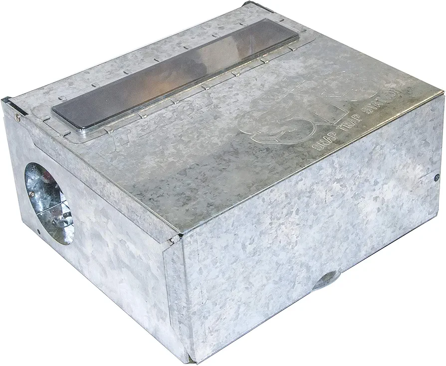 JT Eaton 401STS Steel Rat Size Snap Trap Station with Clear Inspection Window (Pack of 6)