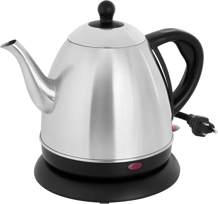 Chantal Electric Kettle, Royale Series, 32 OZ, Stainless Steel BPA-Free, Boil-Dry Guard, Multi-use Spout, (Silver)