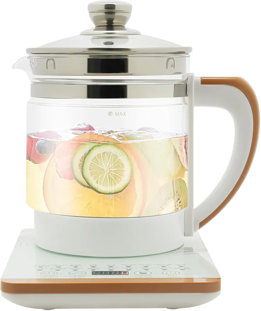 1.8L Electric Kettle Adjustable Power 100-800W & Adjustable Preservation Temperature 95-194℉Hot Water Boiler with Removable Lid Electric Kettle with Tea Infuser for Dormitory, Flat, Company