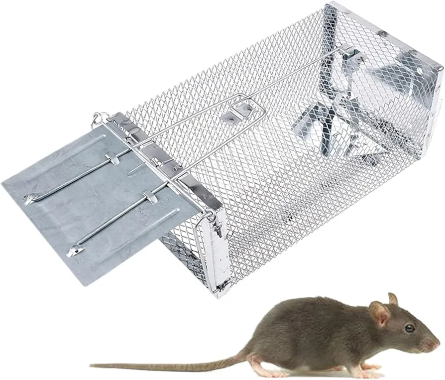 Rat Traps,Mouse Catcher 1pcs Home Continuous Mousetrap Large Space Automatic Mousecage Efficient Mousetrap Tool, Onesize