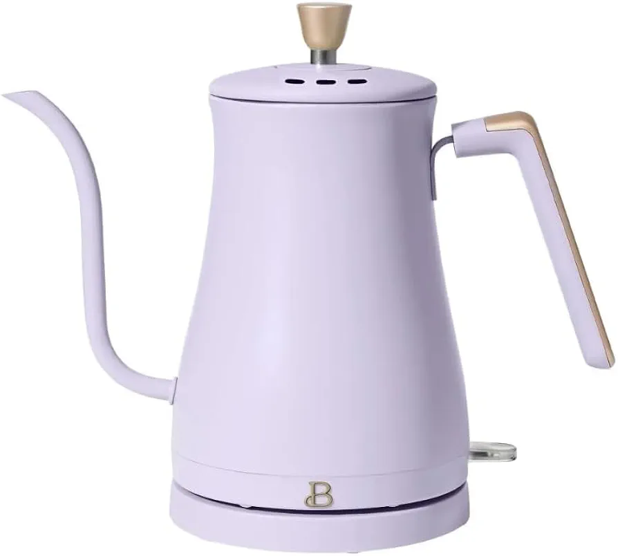 Beautiful 1-Liter Electric Gooseneck Kettle 1200 W, Wildflower by Drew Barrymore,(Lavender)