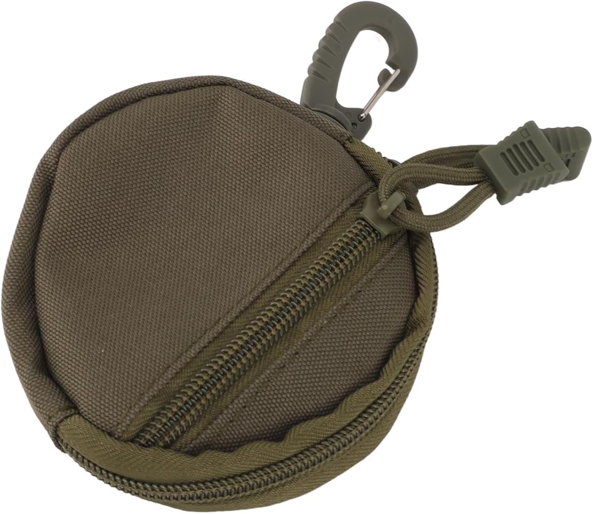 Electronic Organizer Tech Pouch, sturdy Canvas Travel Case for Chargers, Cables, and Accessories, DropProof Travel Organizer (Green)
