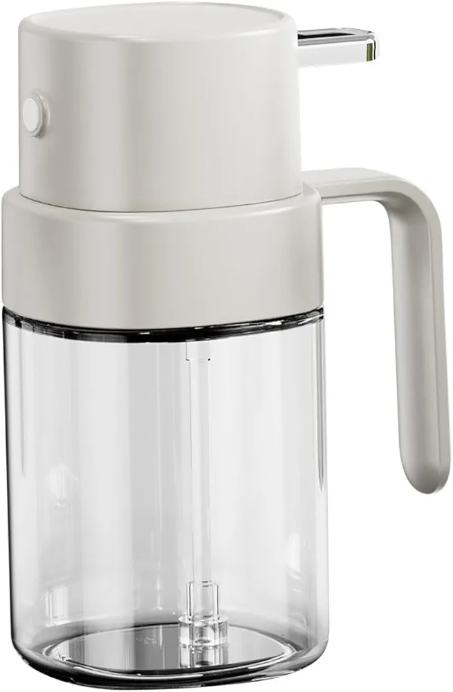 Oil Sprayer for Cooking,Household Barbecue Olive Oil Sprayer,2 in 1 Glass Oil Sprayer & Dispenser,Cooking Oil Sprayer for Air Fryer, Salad, Frying, BBQ (White)