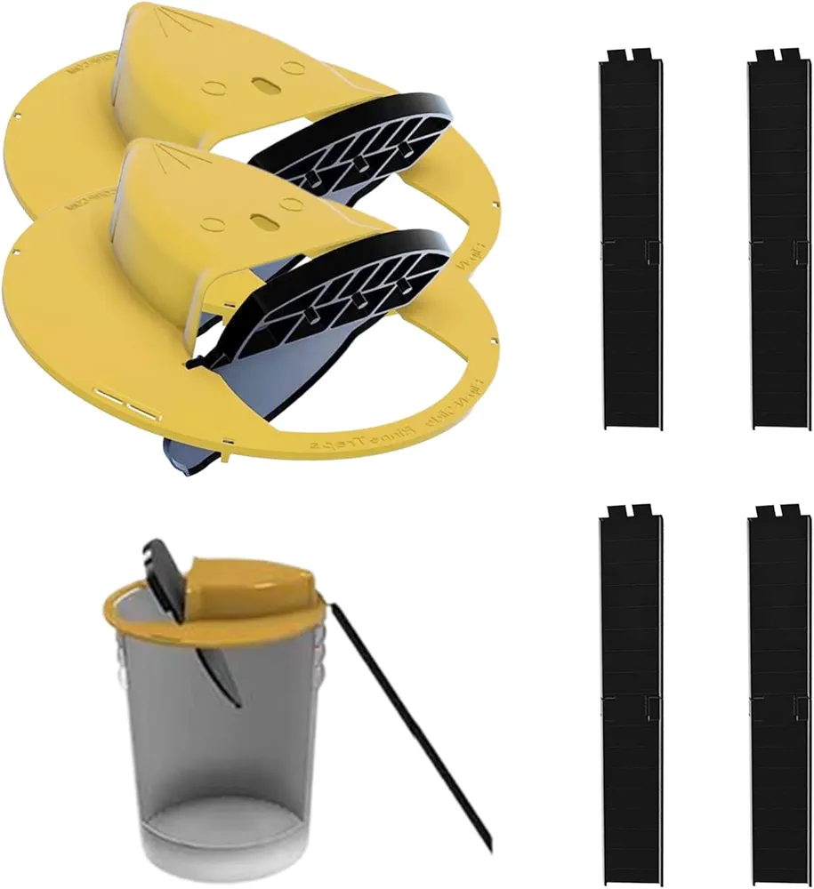2Packs Mouse Trap Bucket - Reusable Mouse Trap Bucket,Easy to Use Mouse Trap Bucket for Indoor & Outdoor