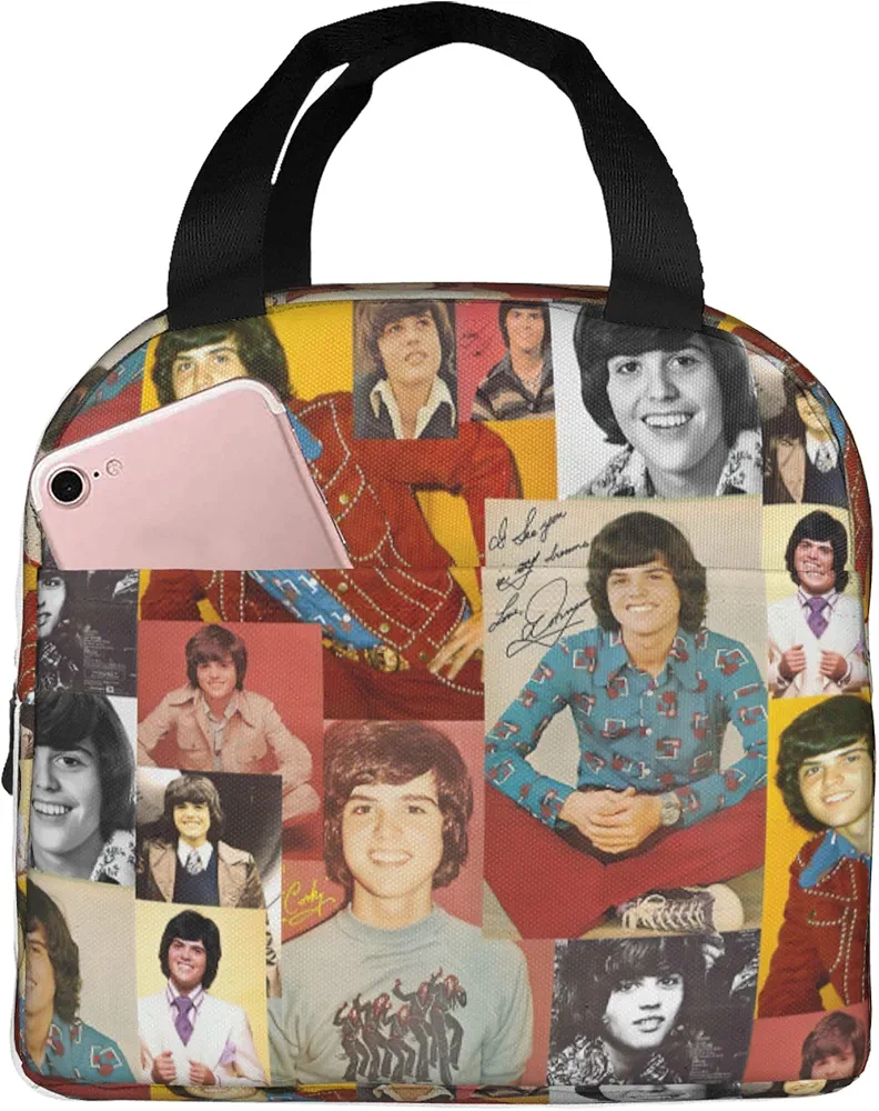 Donny Musics Osmond Classic Lunch Bag Simple Bento Cooler Bag Lunch Tote Bag Reusable Lunch Box Adult for Women Men
