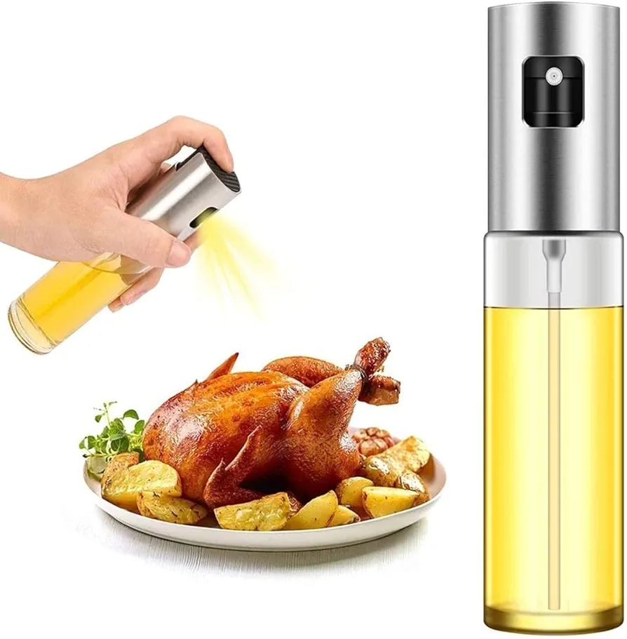 Oil Sprayer for Cooking| Oil Spray Bottle| Olive Oil Sprayer Mister, 100ml Olive Oil Spray Bottle, Olive Oil Spray for Salad, BBQ, Kitchen Baking, Roasting