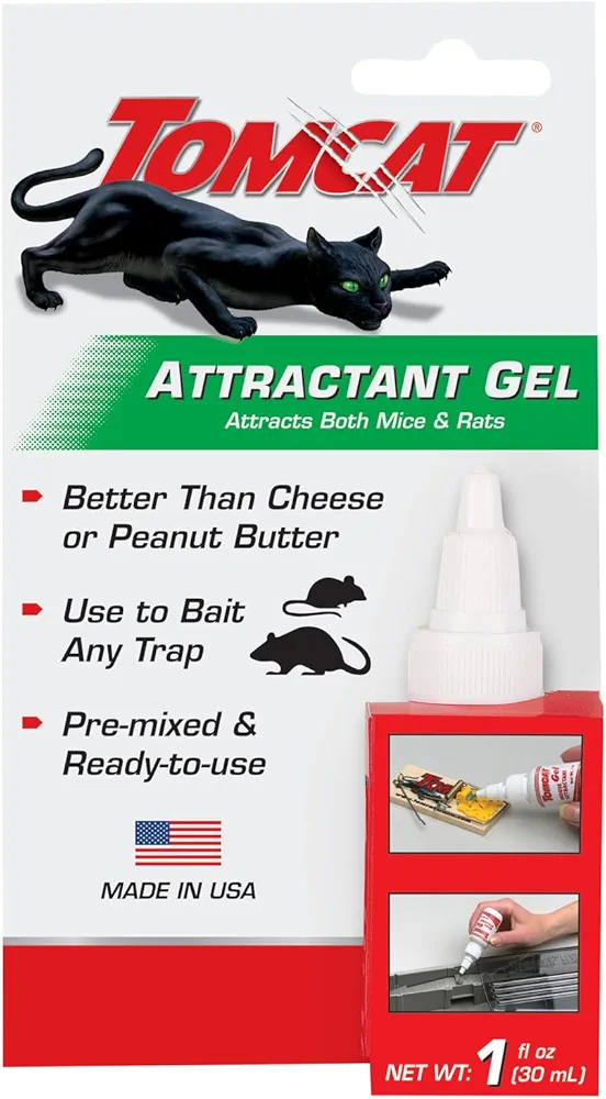 Tomcat Attractant Gel, Attracts Mice and Rats, Great Alternative to Cheese or Peanut Butter, 1 oz.