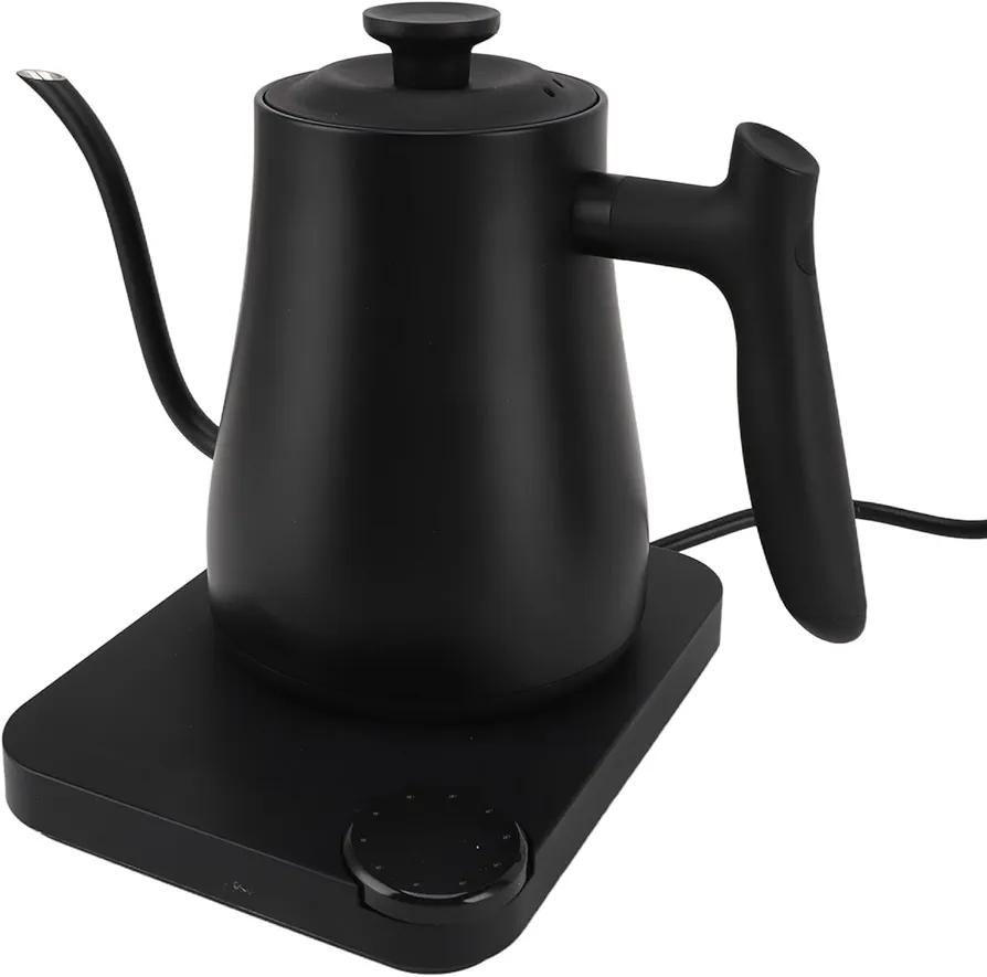 Smart Electric Kettle Temperature Control 1L, 1200W Fast Boiling Stainless Steel Electric Pour Over Kettle, Anti Dry Burning Device, Boiler for Tea, Coffee (US Plug 110V)