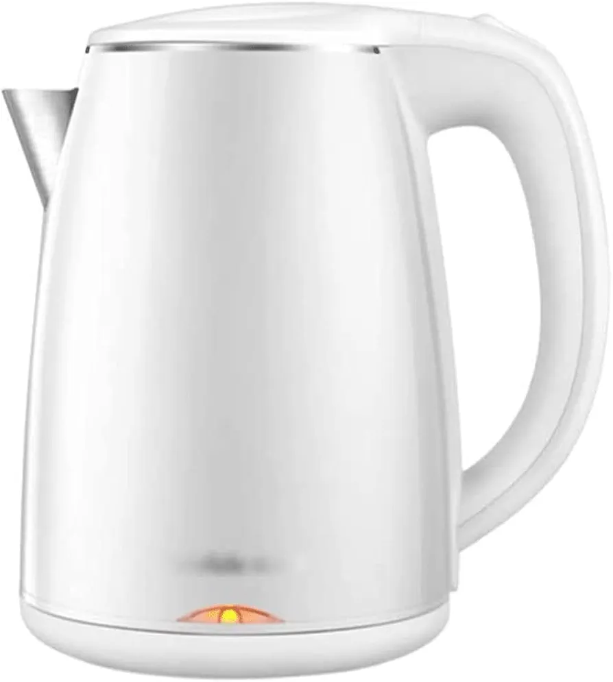 GaRcan Electric Kettles Portable Electric Kettle Stainless Steel Silent Boiling Water Boiler Automatic Shut-off Hot Water Boiler 1.2 Liters / 42.2 Oz ease of use (White)