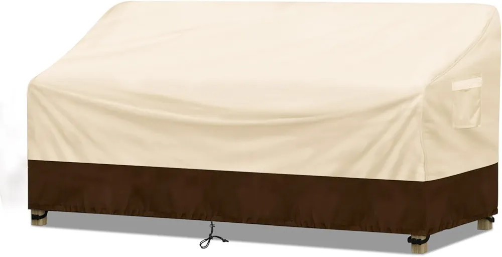 Patio Furniture Covers Waterproof, 3-Seater Outdoor Sofa Covers Heavy Duty with Air Vent Fits up to 79W x 37D x 35H inches