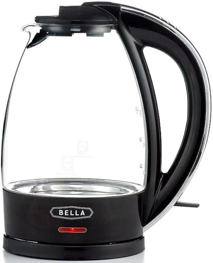 BELLA 7-Cup German Schott Glass Electric Kettle with 360 Removable Base