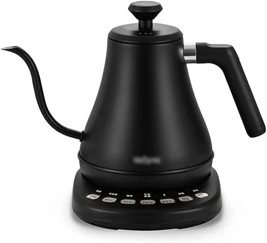Rieort Electric Kettle Electric Kettle Temperature Control and 5 Variable Presets Hot Water Boiler Gooseneck Water Kettle Gooseneck Tea Kettle Portable