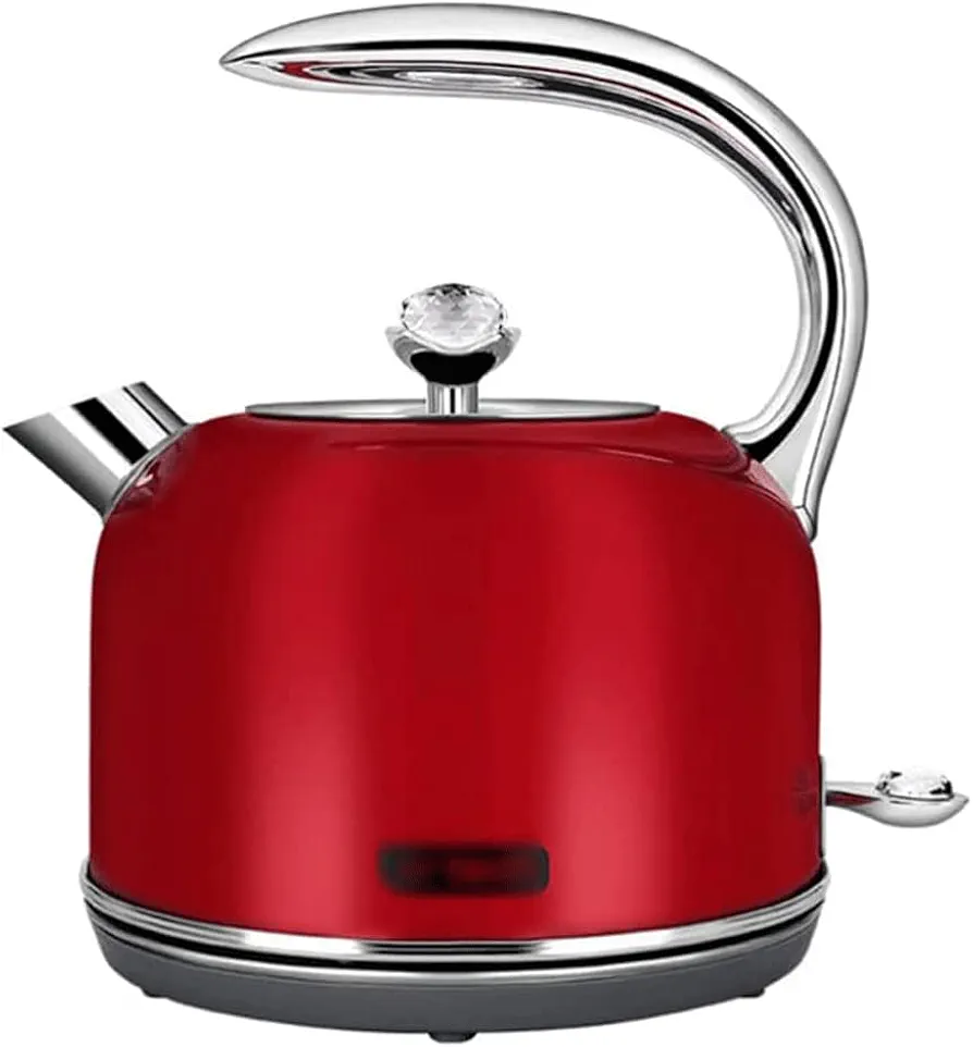 Electric Kettles Cordless Electric Kettle Stainless Steel Interior and Auto Shut Off Water Boiler Quick Boil Hot Water Boiler 1.25l ease of use, Red