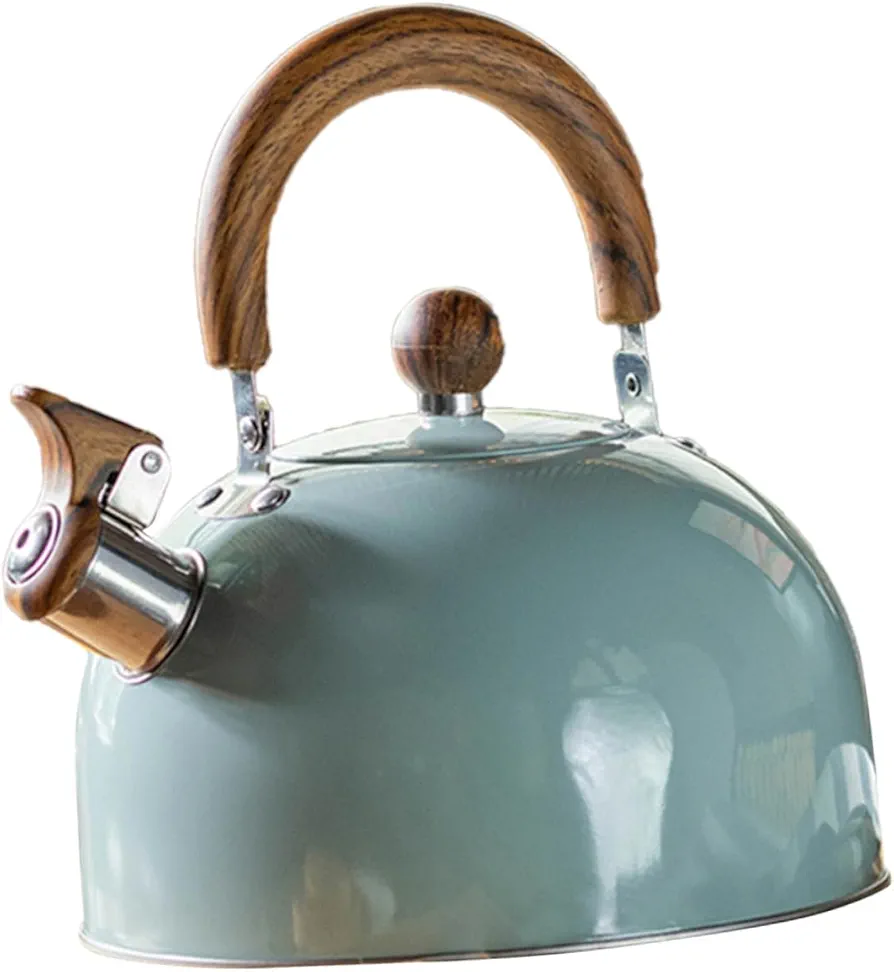 Whistle Kettle Practical Kettle Small Tea Kettle Camping Coffee Kettle Water Boiler Kettle Fast Boil Kettle Camping Water Jug Ashtrays Portable Water Heater Stainless Steel Kettle