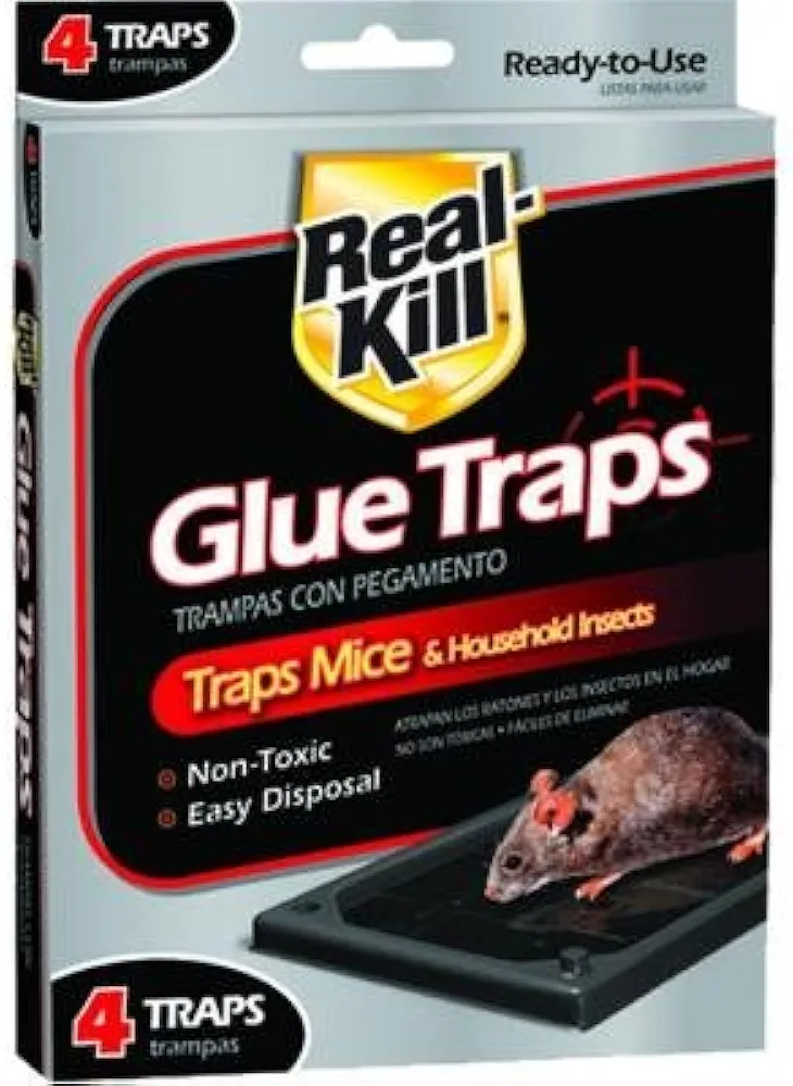 Real-Kill Mouse Glue Traps (4-Pack)