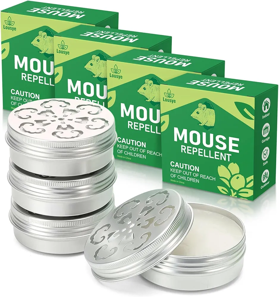 Rodent Repellent for Car Engines, Mighty Peppermint Oil to Repel Mice and Rats,Environmentally Friendly and Humane Mouse Trap for Car Engines,House,Pest Control for Indoor (4)