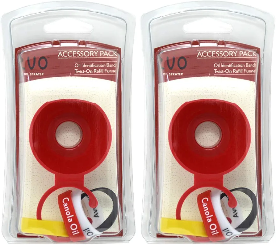 Evo Oil Sprayer Bottle, Non-Aerosol for Olive Oil and Cooking Oils (Pack of 2) (Accessory Pack)