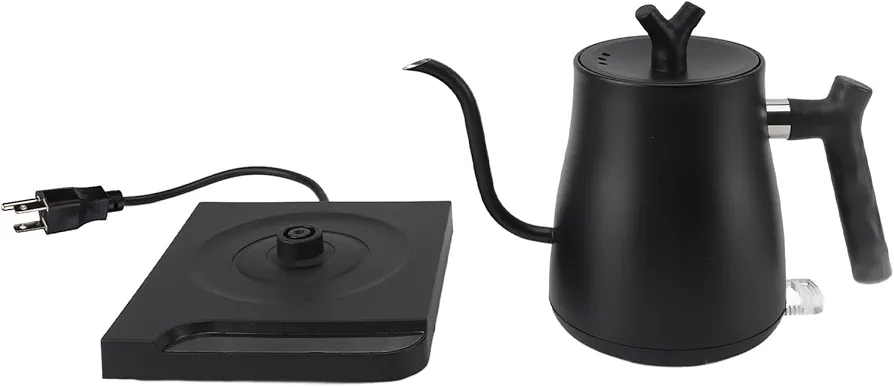 Electric Gooseneck Kettle 800ml 1000W Rapid Heating Stainless Steel Pour Over Kettle for Home Office Portable Coffee Pot Teapot Hot Water Fast to Boil for Coffee Tea Pot(#1)
