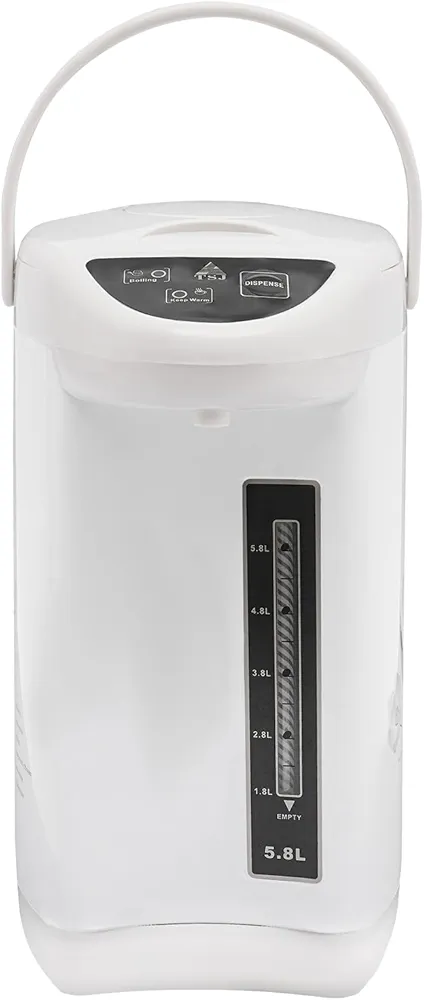 Water Boiler & Warmer 4 Liter, 304 Stainless Steel Removable Water Tank, Electric Kettle 3 Water Dispensing Modes, Keep Warm, Auto Shut Off, Instant Heating for Coffee & Tea (White)