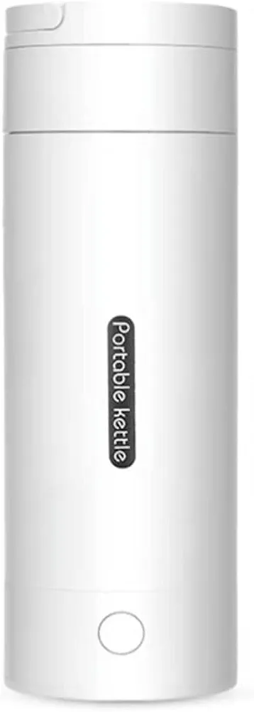 Electric Water Kettle Travel Electric Kettle Heating Portable Cup Mini Thermos Stainless Steel Inner Liner Water Heater for Tea Coffee Milk Electric Tea Kettle (Size : 450ml)