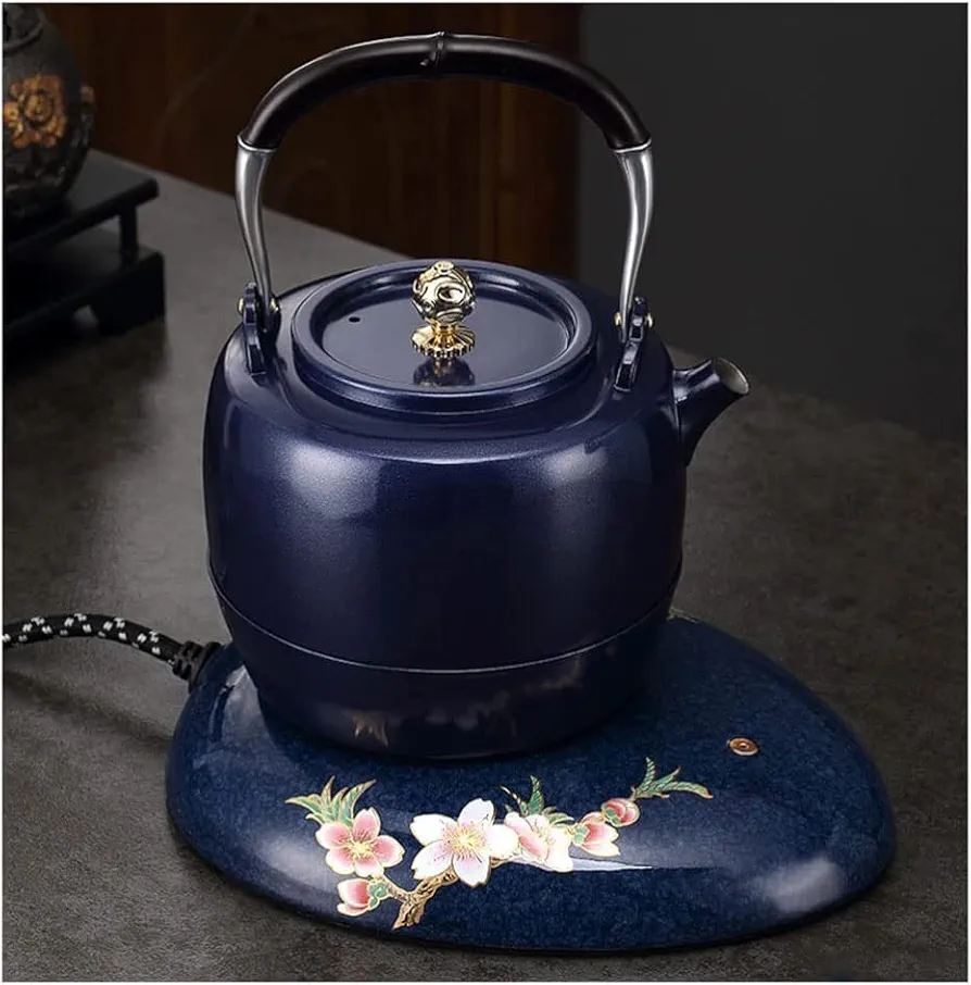 GaRcan Electric Kettles Stainless Steel Electric Kettle Silent Fast Boiling Water Boiler Chinese Creative Cordless Hot Water Boiler 700ml ease of use (Dark Blue)