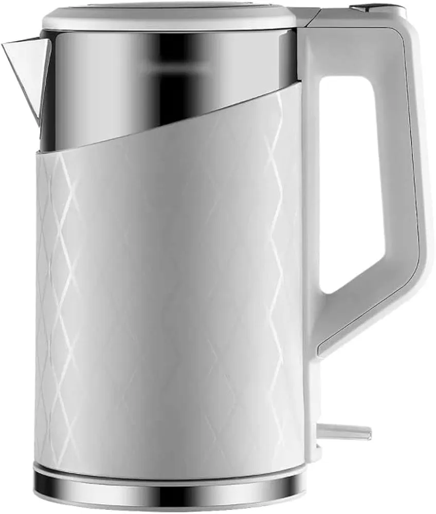 Electric Kettles Cordless Electric Kettle Silent Boiler Auto Shutoff Water Boiler Fast Boil 360° Rotating Hot Water Boiler 1.8l ease of use (White)