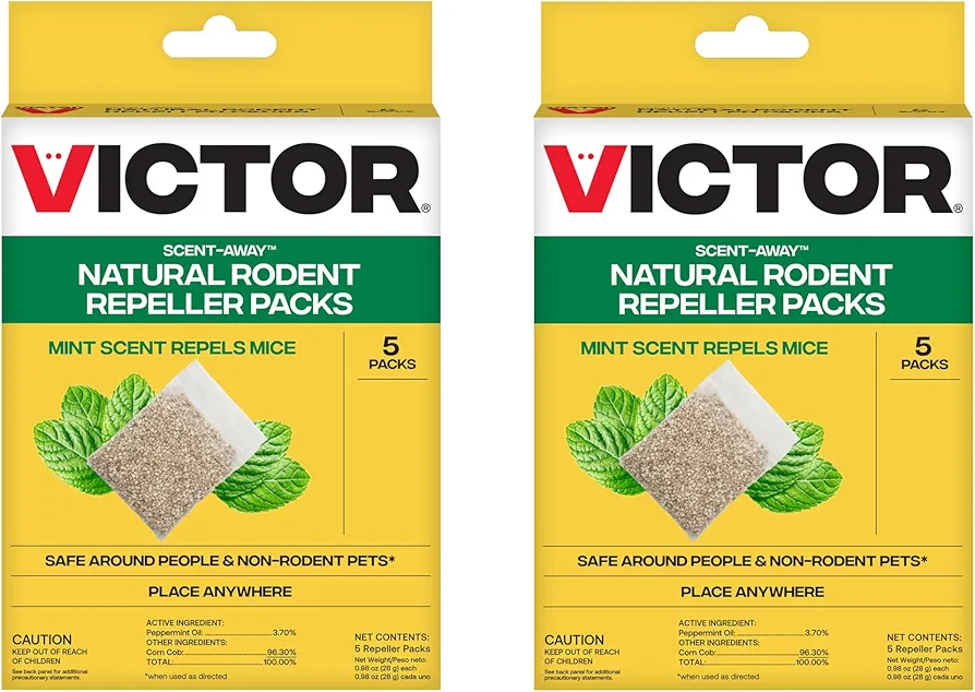 Victor 10-Pack Scent-Away Natural Rodent Repeller Packs M805B-2SR