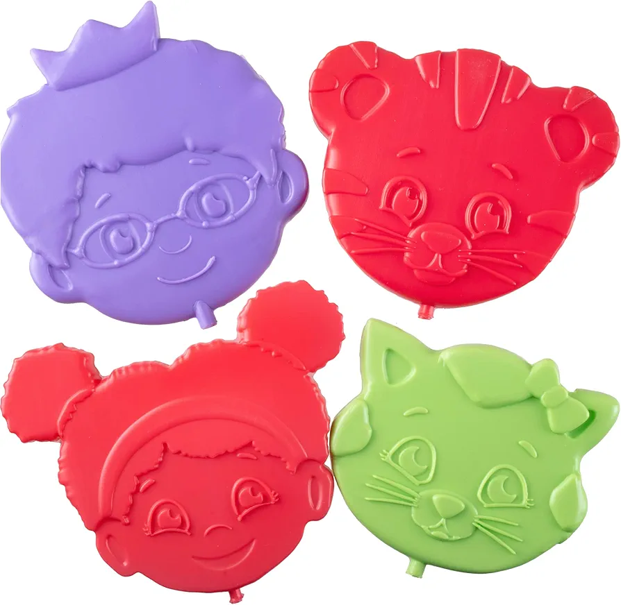 SCS Direct Daniel Tiger Reusable Hard Ice Pack 4 Pack- Fits Easily Inside Kids Lunch Box or Insulated Bag-Long Lasting Slim Lightweight Design-Cool Freezer Packs - Christmas Gift