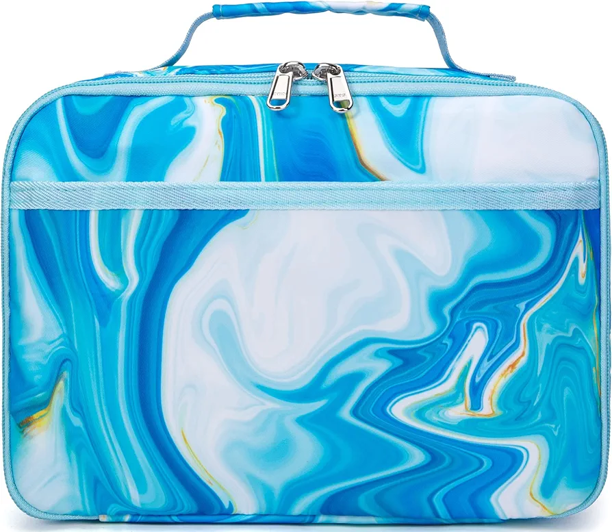 CAMTOP Kids Lunch Box Girls Boys Insulated Bag Reusable Lunch Containers Kit for School Travel Thermal Meal Boxs
