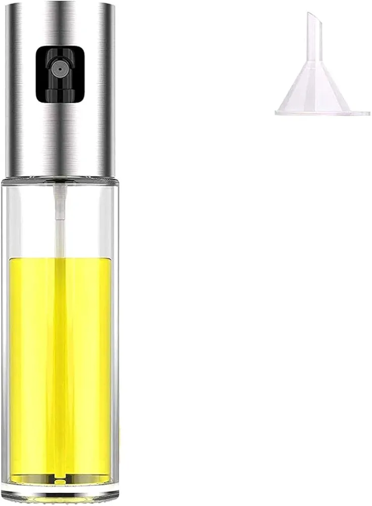 Oil Sprayer- Olive Oil Sprayer for Cooking,Spray Bottle for Oil Versatile Glass Spray Olive Oil Bottle Vinegar Bottle Glass Bottle for Cooking,Baking,Roasting,Grilling