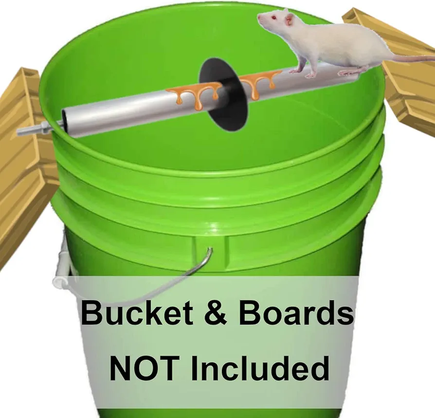 Odesos Mouse Trap, Live Catch and Release Bucket Spin Roller with an Original Ring for Mice Rats Rodents. Humane. Auto Rolling Reset. Safe for Children and Pets Works Outdoors and Indoors