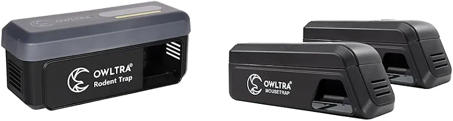 Electric Rodent Traps with Waterproof Cover and Infrared Sensor