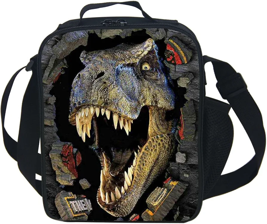 3D Animal Dinosaur Insulated Lunch Box Cooler Bag