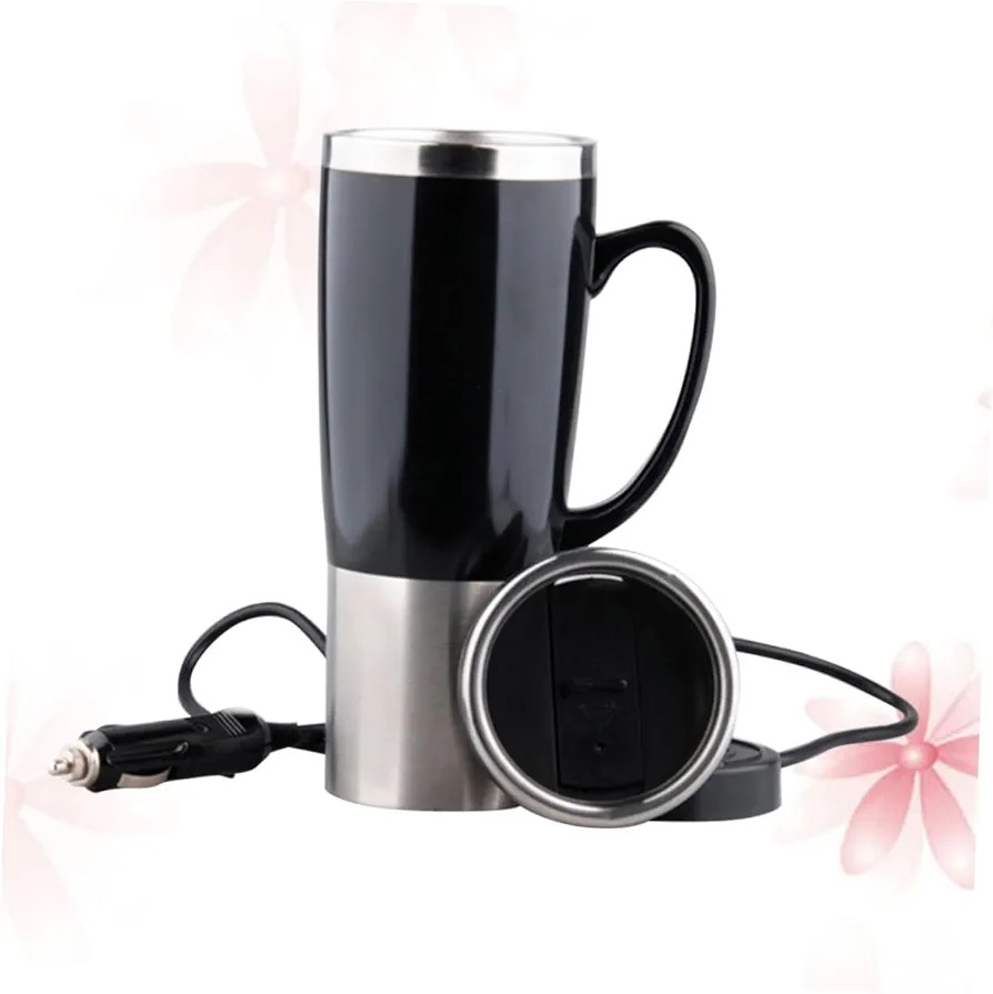 Stainless Steel Electric Kettle Stainless Steel Water Pitcher Water Heater Kettle Water Boiler Stainless Steel Kettle Water Kettle Travel Heating Cup Car