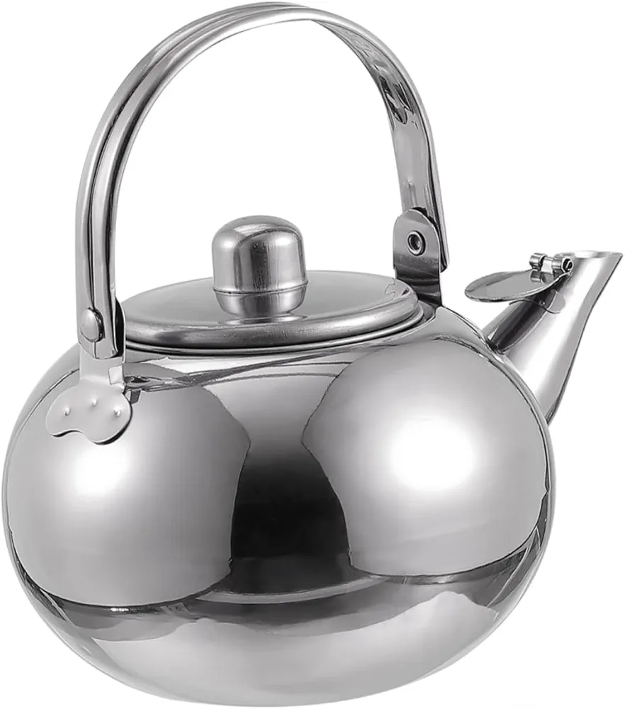 Stainless Steel Pot Coffee Cups for Women Stove Top Tea Kettle Espresso Chinese Teapot Kettle Coffee Cup with Lid Control Electric Solar Camping Kettle Heated Coffee Mug Red