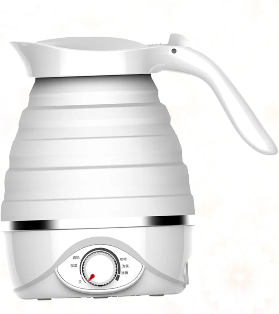 Electric Kettle Electric Water Kettle Electrical Kettle Portable Kettle Travel Kettle Folding Kettle 700ml 850w Kettle Silicone Kettle 100- Kettle White