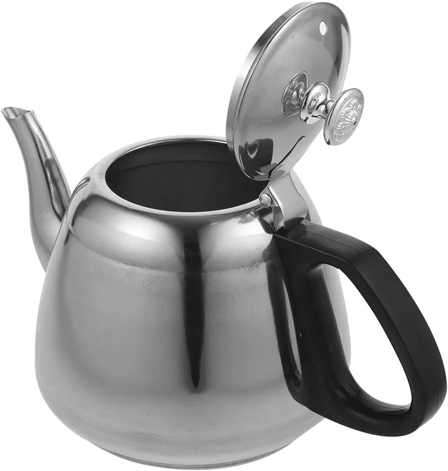 Pot Alcohol Heater over Coffee Strainer Portable Stove Gooseneck Boiling Ascot Japanese Tea Kettle Stovetop Water Kettle Mug Filters Coffee Carafe Electric Silver Stainless Steel