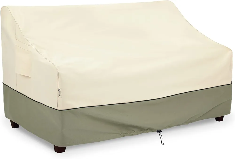 COSFLY Outdoor Furniture Patio Sofa Covers Waterproof, Outside Loveseat Covers Fits up to 54W x 38D x 35H inches