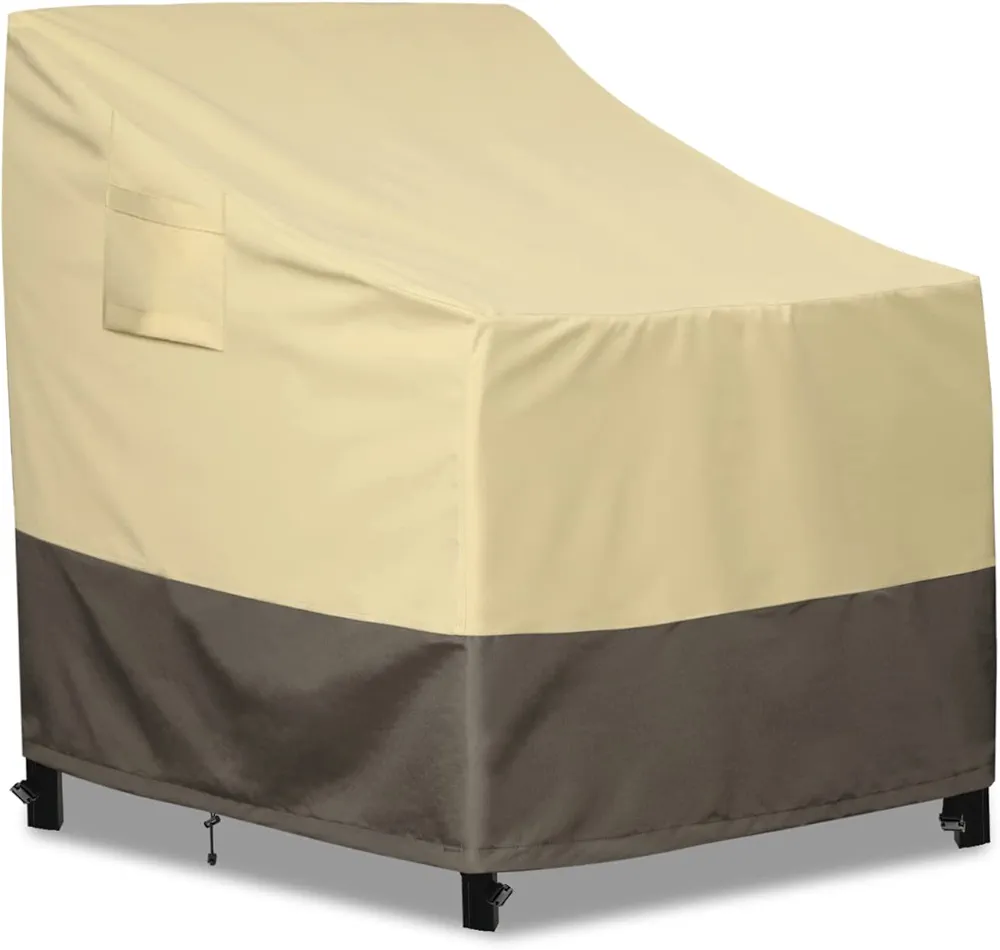 PureFit Outdoor Chair Covers Waterproof Patio Chair Cover, Heavy Duty Lounge Deep Seat Cover for Outdoor Furniture, Lawn, Deck, and Backyard, Anti-fade & Tear Resistant, 28"W x 30"D x 31"H