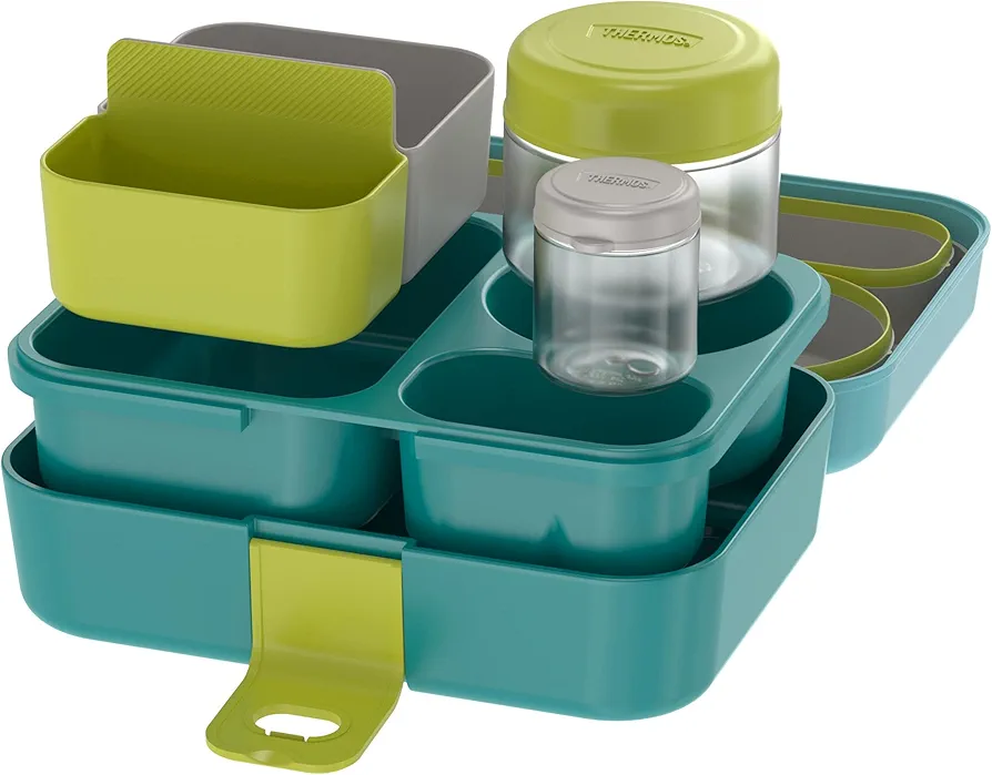 THERMOS Kids Freestyle Food Storage Lunch Kit, Blue