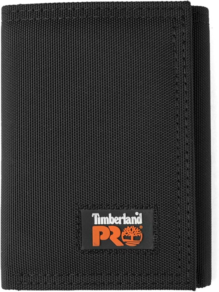 Timberland PRO Men's Cordura Nylon RFID Trifold Wallet with ID Window